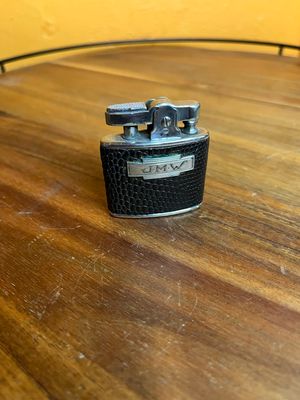 Customized ‘JMW’ Ronson Standard Leather Wrap Lighter