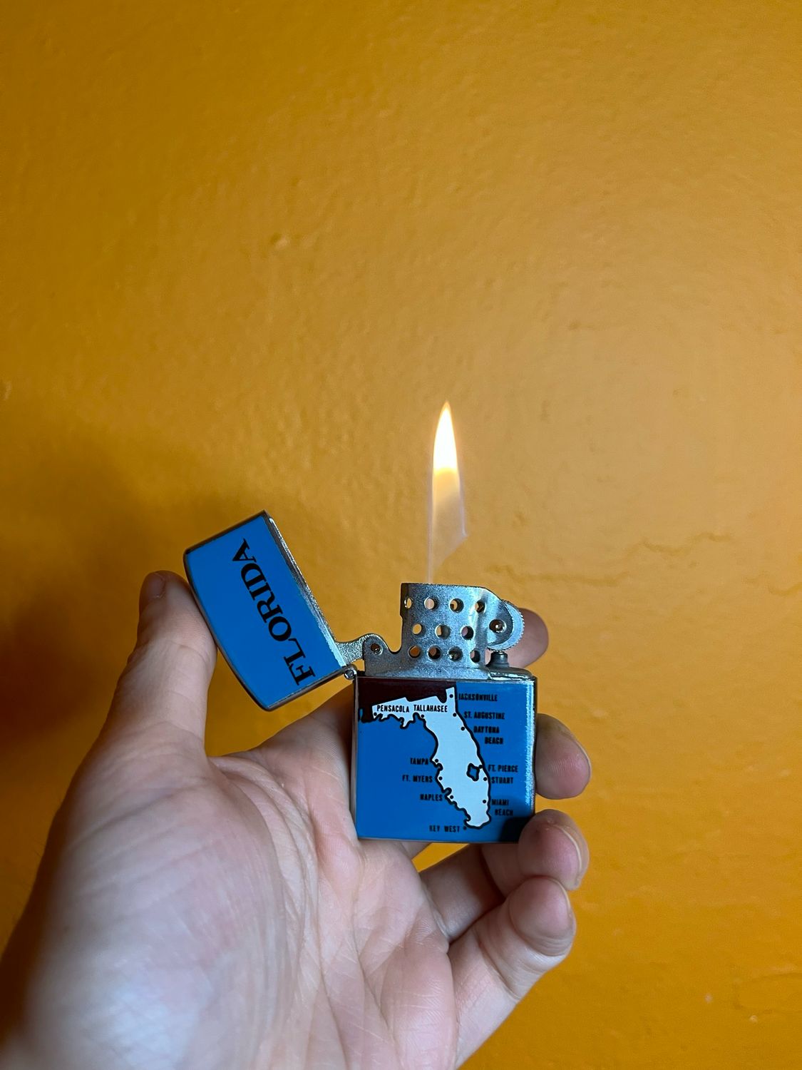 Florida Map Souvenir Flip Top Lighter