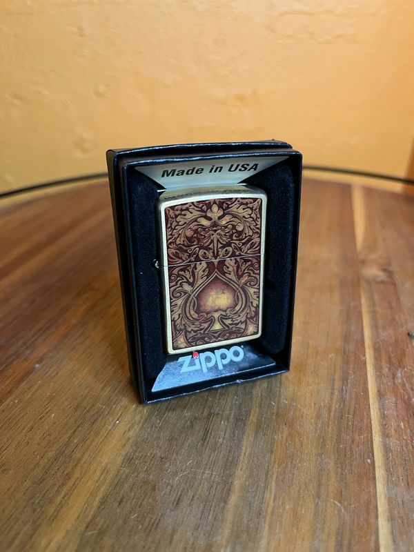 2010 Golden Spade Sealed Unstruck Zippo Lighter