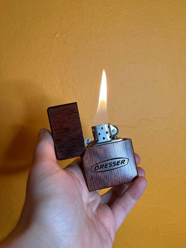 Dresser Wooden Outer Case Zippo Lighter