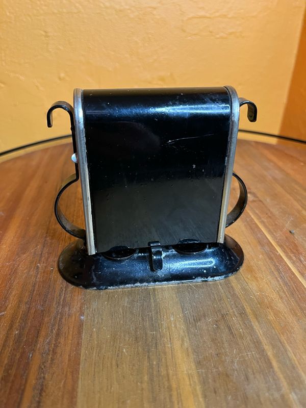 Rose On Black Swinging Cigarette Dispenser