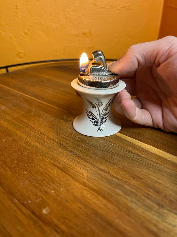 Evans Fine China Wheat Stalks Table Lighter