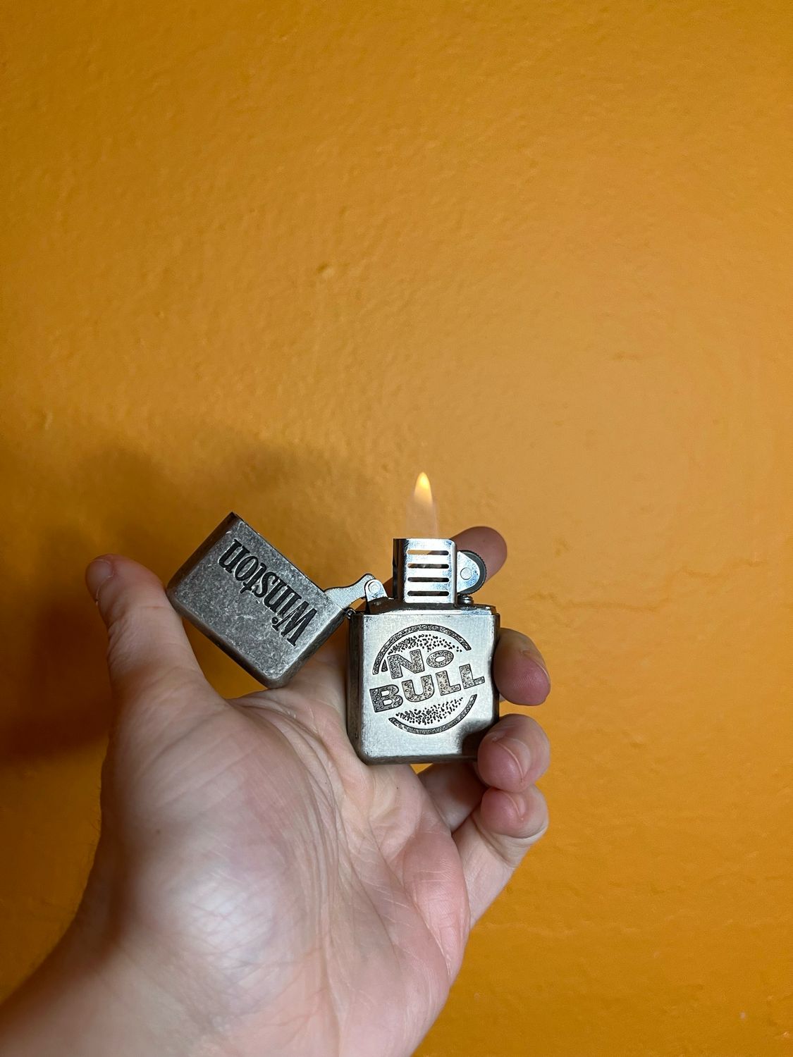 Winston No Bull Flip Top Lighter