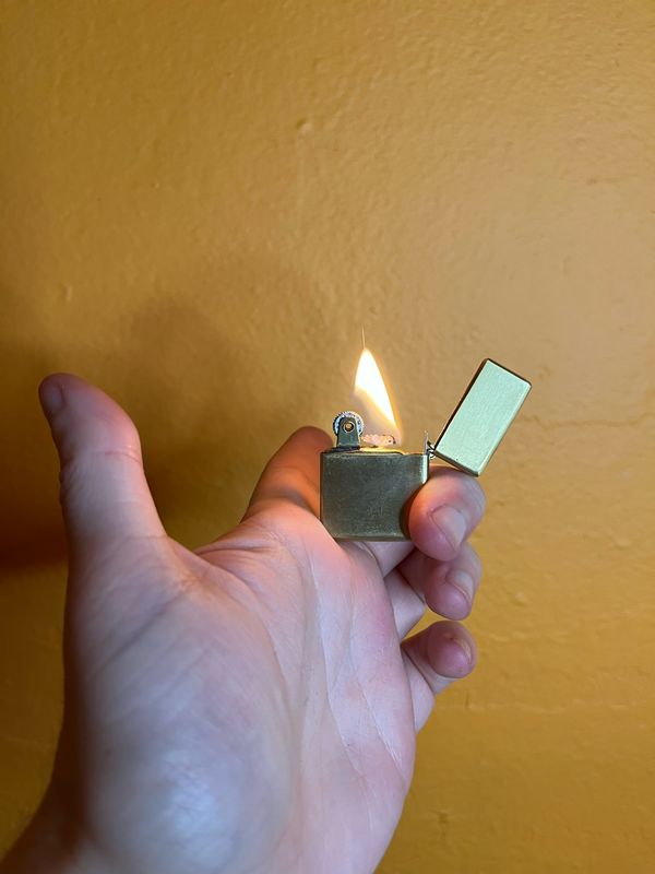 Impassa Golden Slim Flip Top Lighter