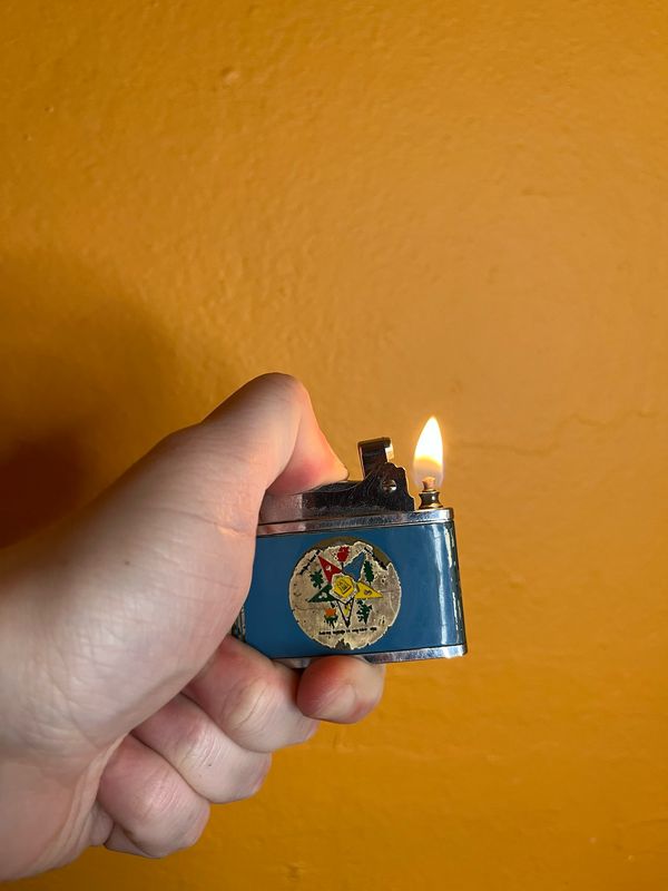 Order Of The Eastern Star Women Freemasons Flat Lighter