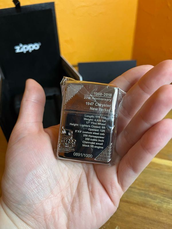 2018 20th Anniversary 1947 Chrysler Zippo Car 0891/1000 Zippo Lighter