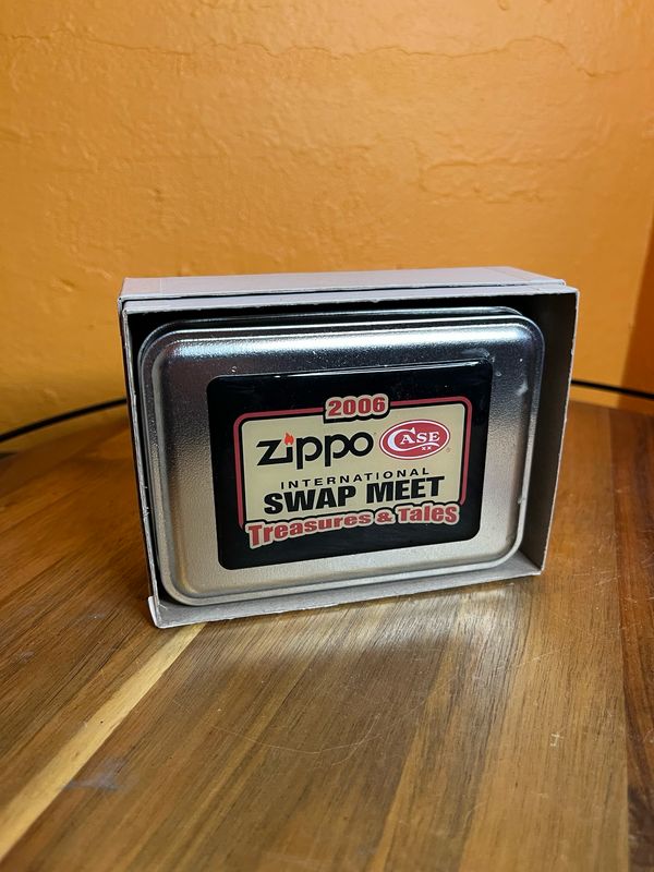 2006 Zippo X Case International Swat Meet Commemorative Sealed Unstruck Zippo Lighter With Tin