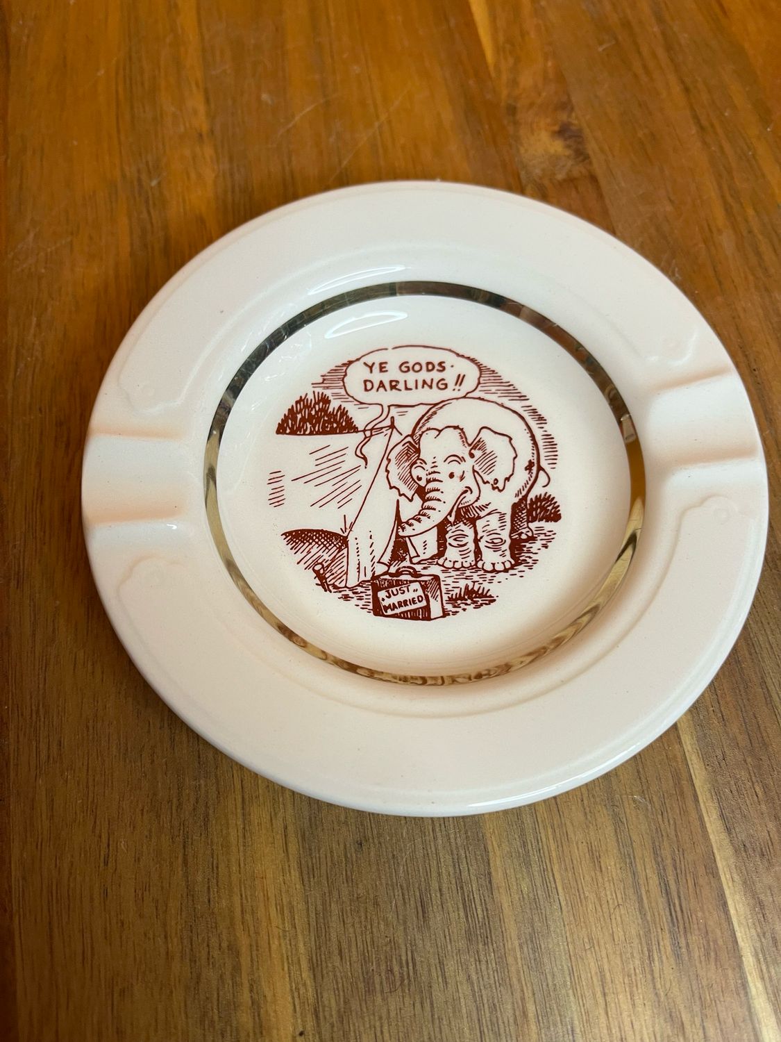 Newlyweds’ Safari Adult Humor Ashtray