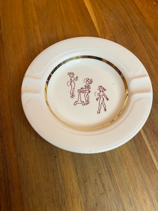 Getting In Shape Bimboification Pinup Adult Humor Ashtray
