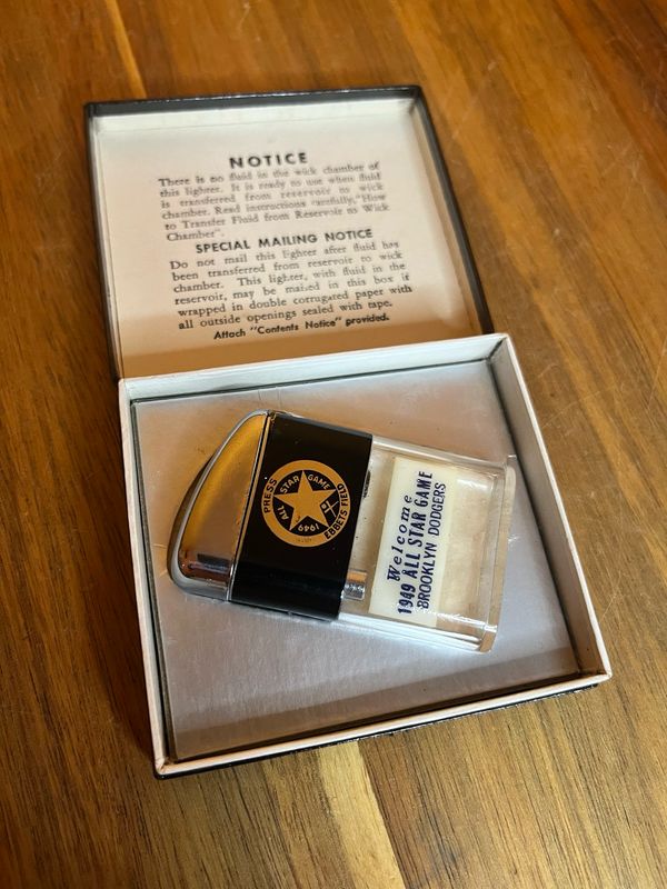 1949 Brooklyn Dodgers All Star Game Ritepoint Lighter NONWORKING