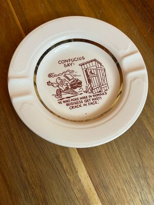 Always Knock Before Entering Adult Humor Ashtray