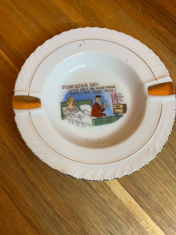 Seven Days Makes One Hole Weak Adult Humor Ashtray