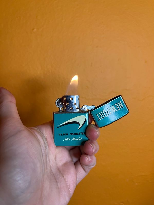 Newport Menthols Flip Top Lighter Design 1