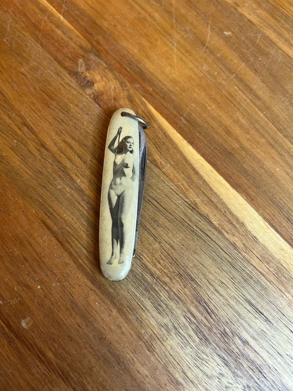 Single Blade Front &amp; Back Made In Germany Pinup Keychain Folding Knife