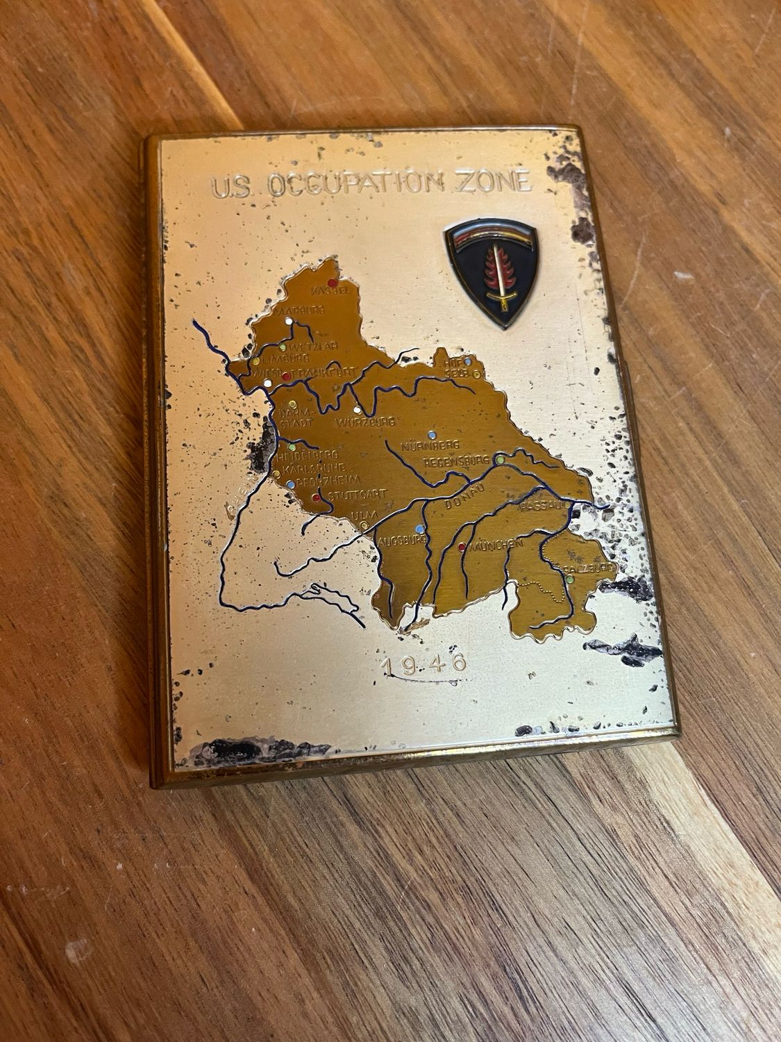 1946 US Occupation Zone Germany Cigarette Case