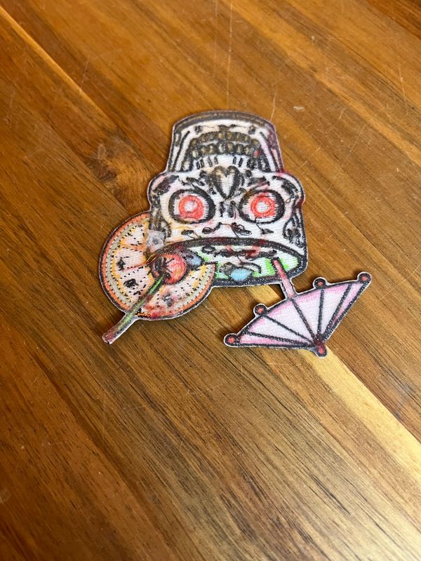 Skull Cocktail Patch