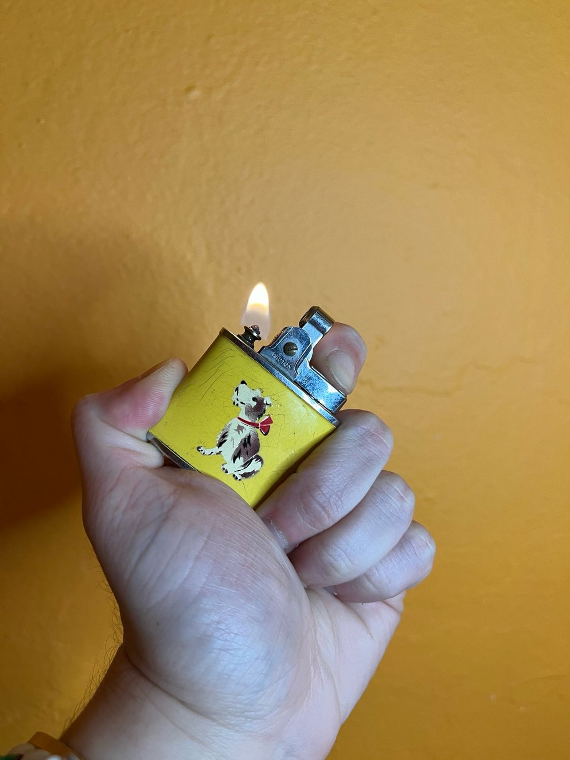 Terrier Dog With Bow Lighter