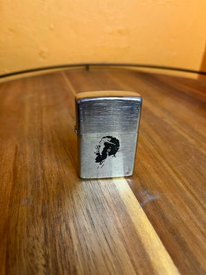 Side Profile Man Flip Top Lighter