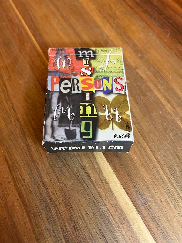 Missing Persons WFMU 91.1 FM Playing Card Deck
