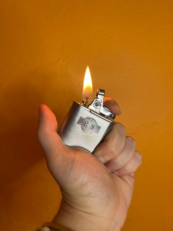 Customized ‘LJ’ Ronson Whirlwind Wind Shield Lighter