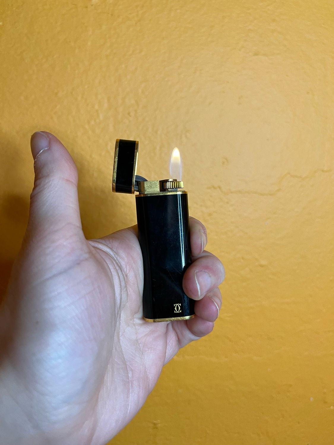 Cartier Paris Black Butane Lighter