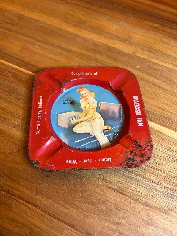 Catchy Number Pinup Ashtray