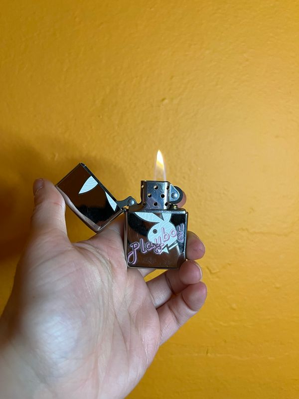 2010 Playboy Bunny Logo Mirrored Zippo Lighter