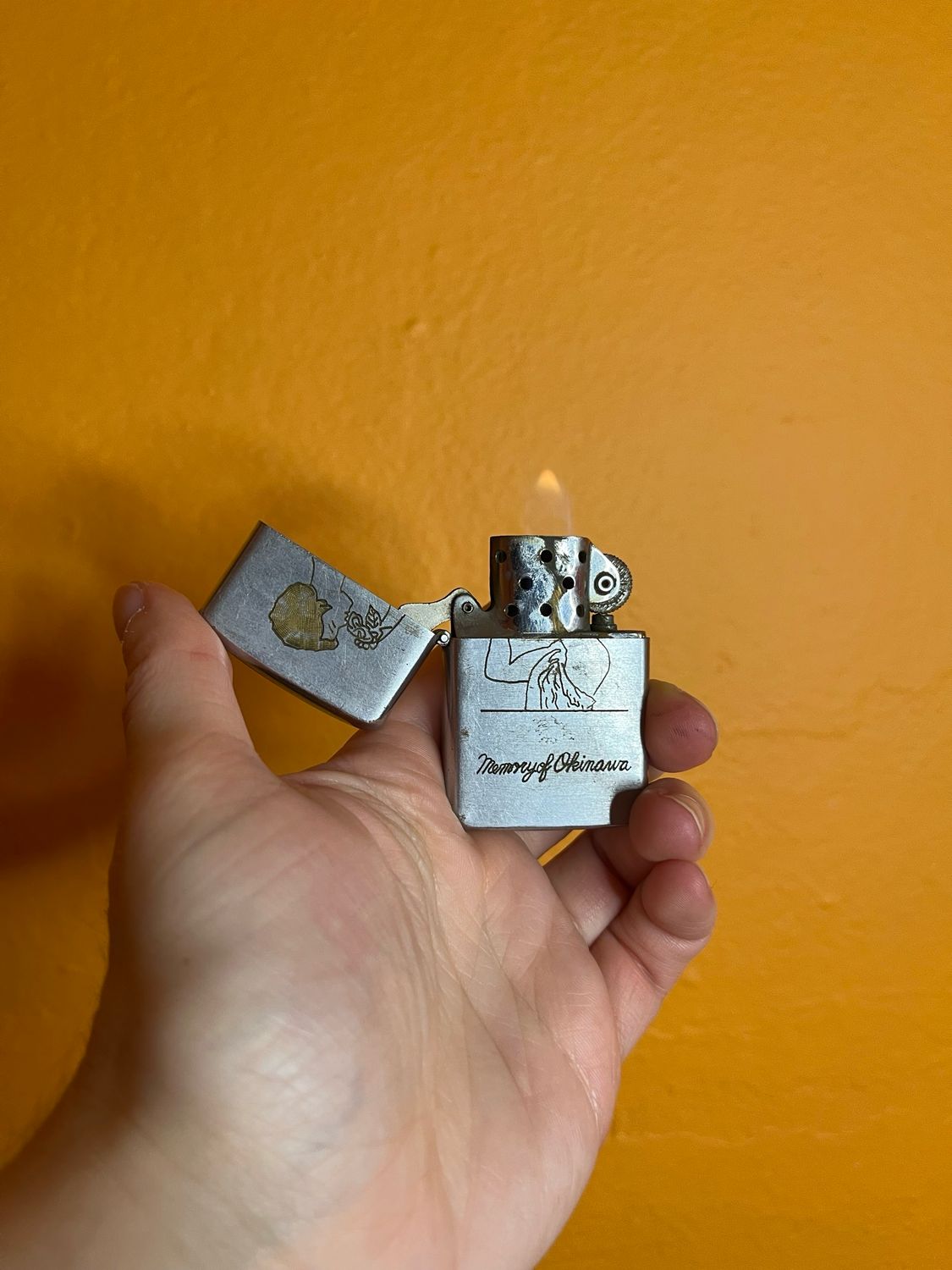 Memory Of Okinawa Souvenir Flip Top Lighter