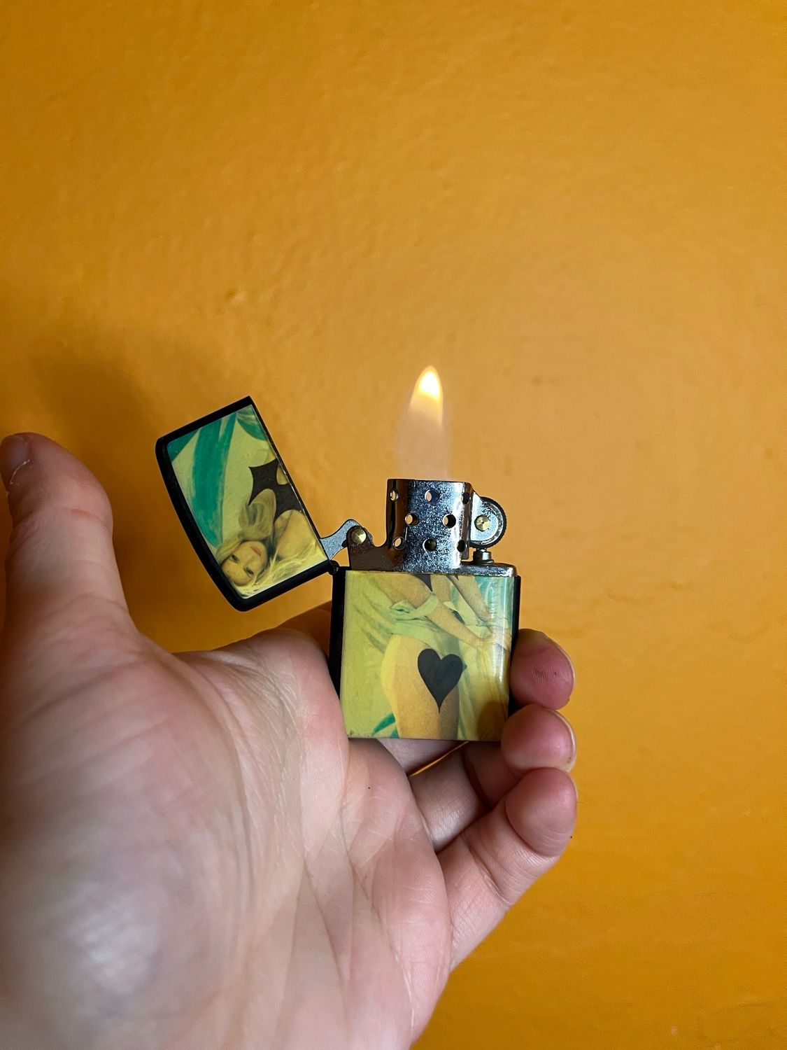 Censored Summertime Pinup Flip Top Lighter