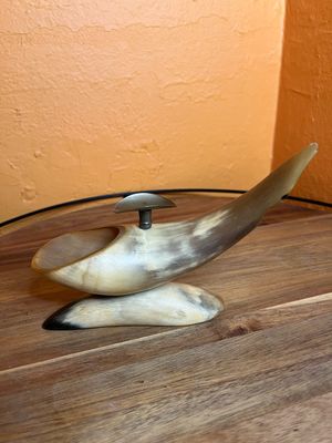 Carved Horn Ashtray