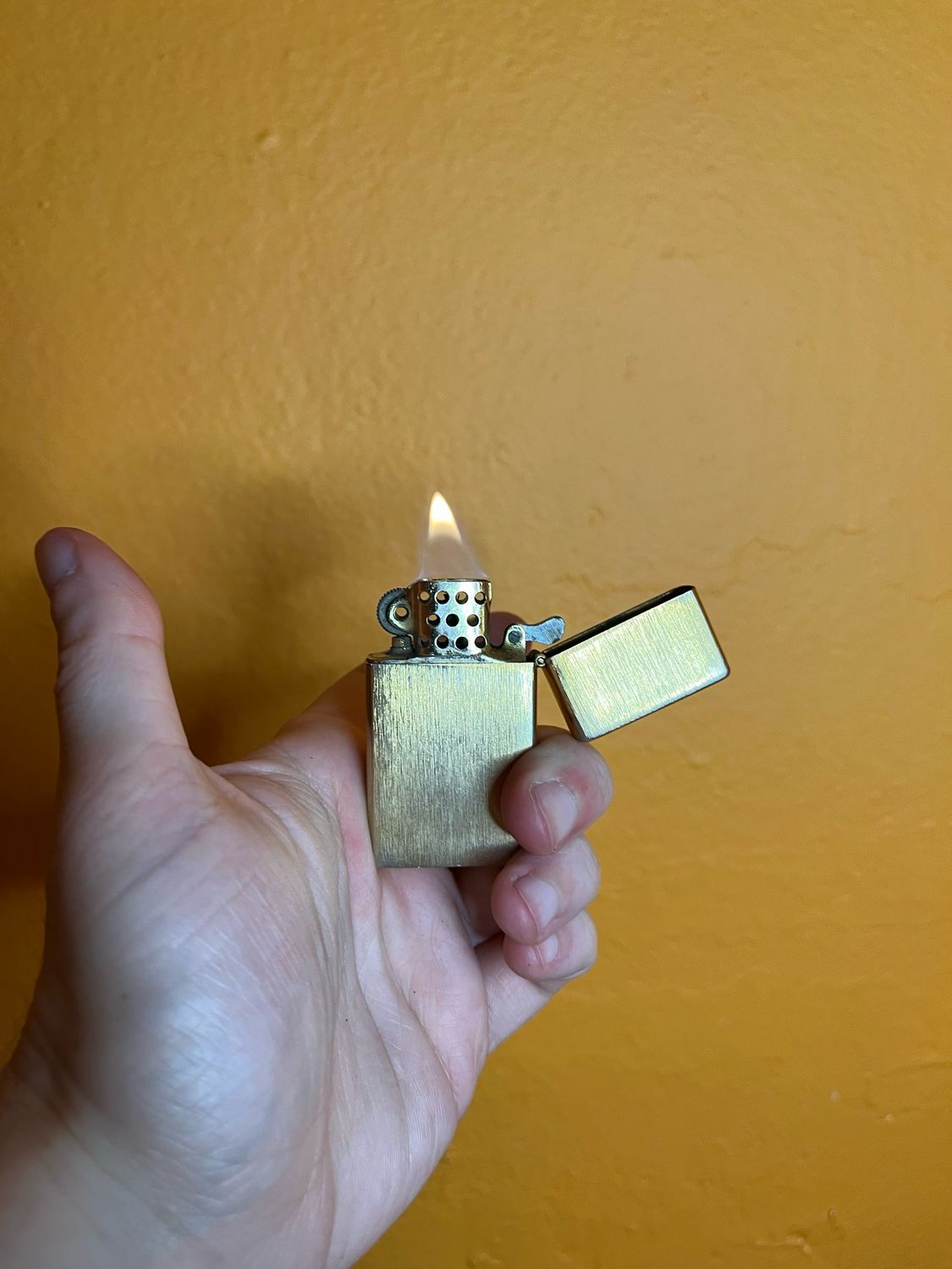 14k Gold Plated Flip Top Lighter
