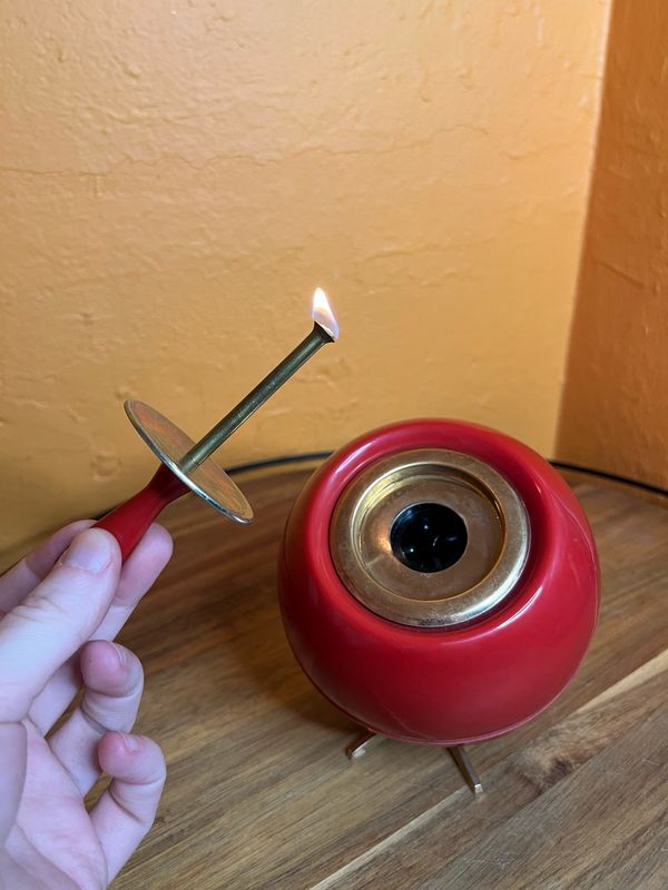 Red Electro Match Table Lighter