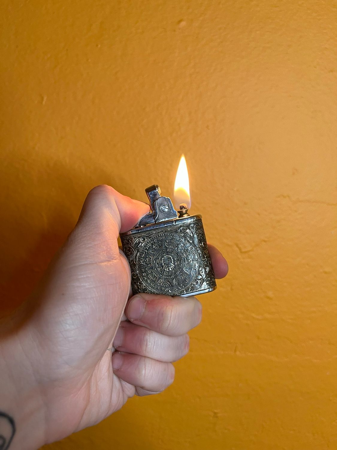 Squatch Face Mayan Calendar Mexico Souvenir Windshield Lighter