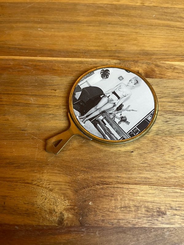 Customized Pin Up Irice Import West German Hand Mirror