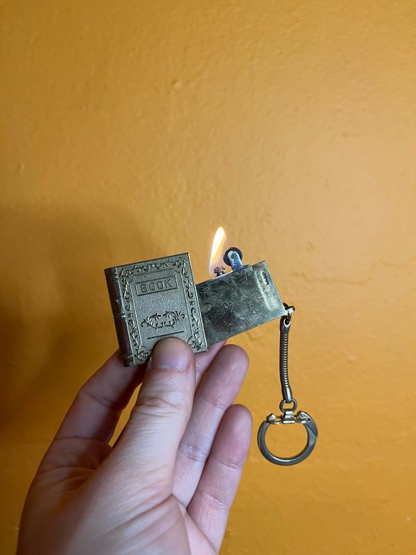 Book Fold Out Keychain Lighter