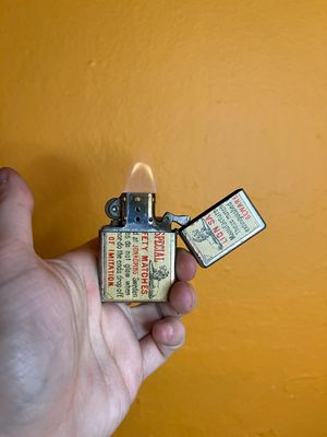 Customized Swedish Lion Matches Flip Top Lighter