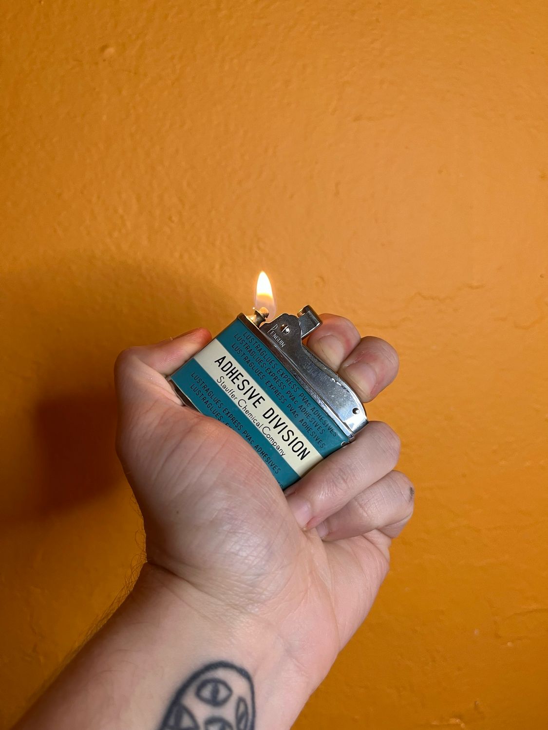 Stauffer Chemicals Adhesive Division Flat Lighter