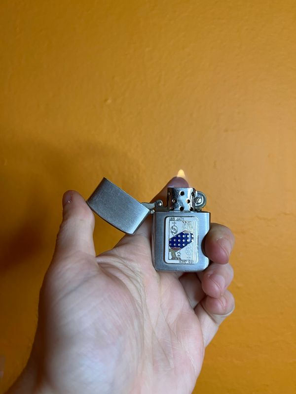 USS Jack Playing Card Flip Top Lighter