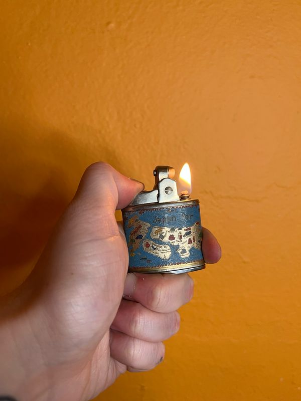 Japan For Vacation Full Wrap Map Souvenir Lighter