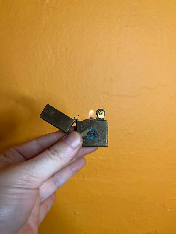 Unknown Logo Supreme Brand Thin Flip Top Lighter