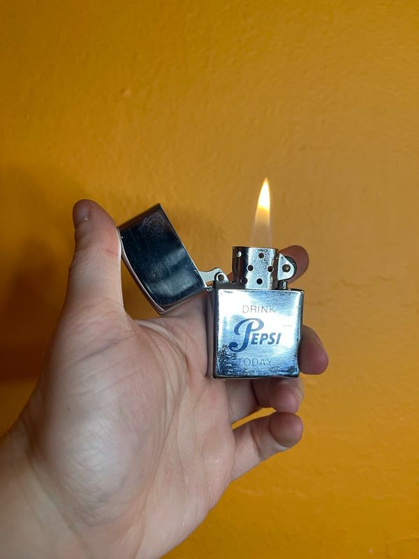 Drink Pepsi Today Sunflower Brand Flip Top Lighter