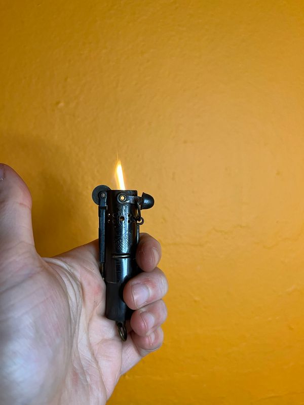 Dark Grey Bowers Kalamazoo Trench Style Lighter