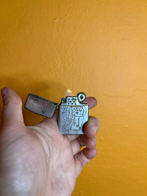 Yokosuka Grab Ass Two Sided Adult Humor Flip Top Lighter