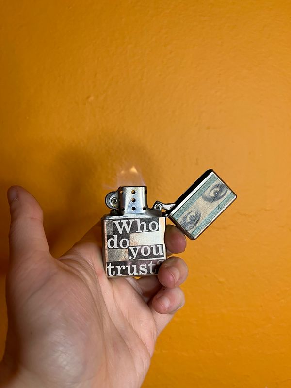 Customized ‘Who Do You Love’ Flip Top Lighter