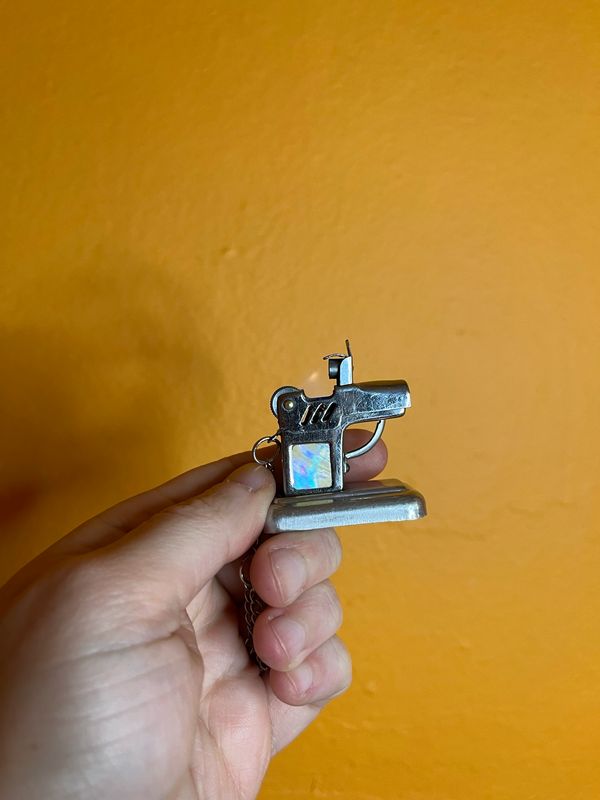 Mother Of Pearl Grip Mini Pistol Lighter