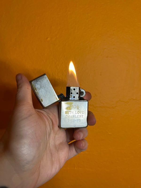 1974 Customized ‘Bob With Love Charlene 1/12/75’ Zippo Lighter