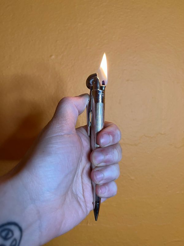 Ronson Rhodium Plated Penciliter