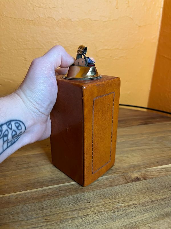 Polar Manufacturing Co Philly Leather Table Lighter