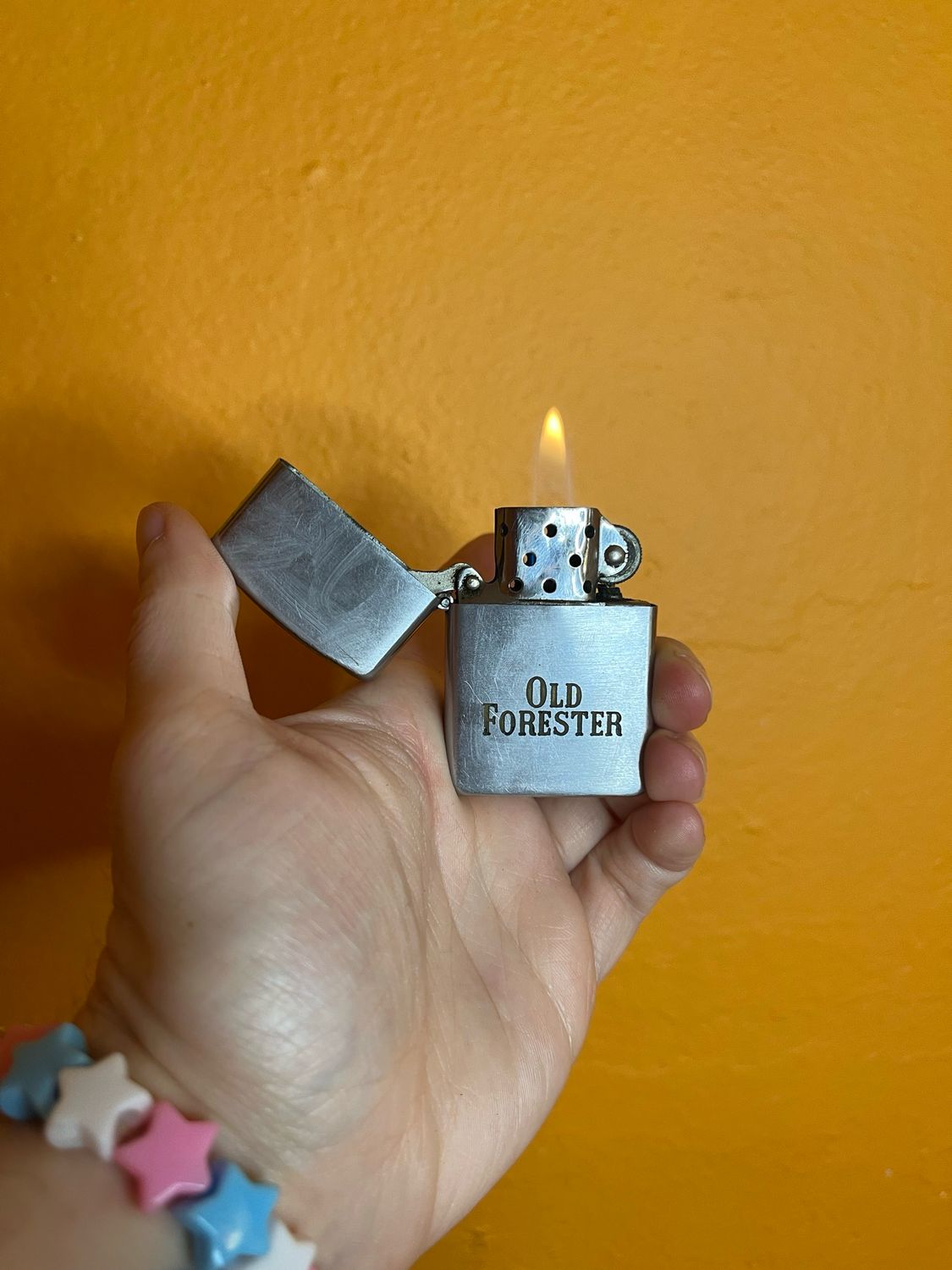 Old Forester Bourbon Flip Top Lighter