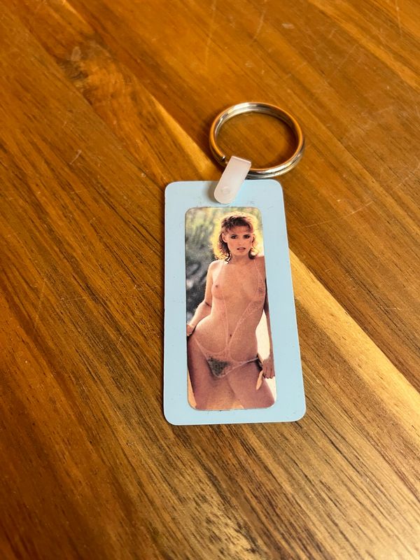 Clothed/Nude Illusion Pinup Keychain